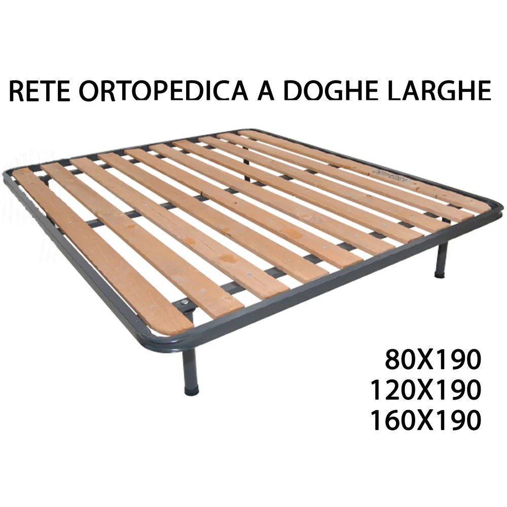 RETE RETI ORTOPEDICA ORTOPEDICHE A DOGHE LARGHE STRUTTURA TUBOLARE 10 LISTELLI - TrAdE Shop Traesio