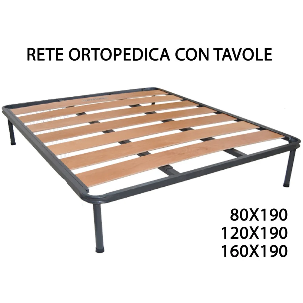 RETE RETI SUPER ORTOPEDICA ORTOPEDICHE CON 7 TAVOLE IN LEGNO STRUTTURA TUBOLARE - TrAdE Shop Traesio