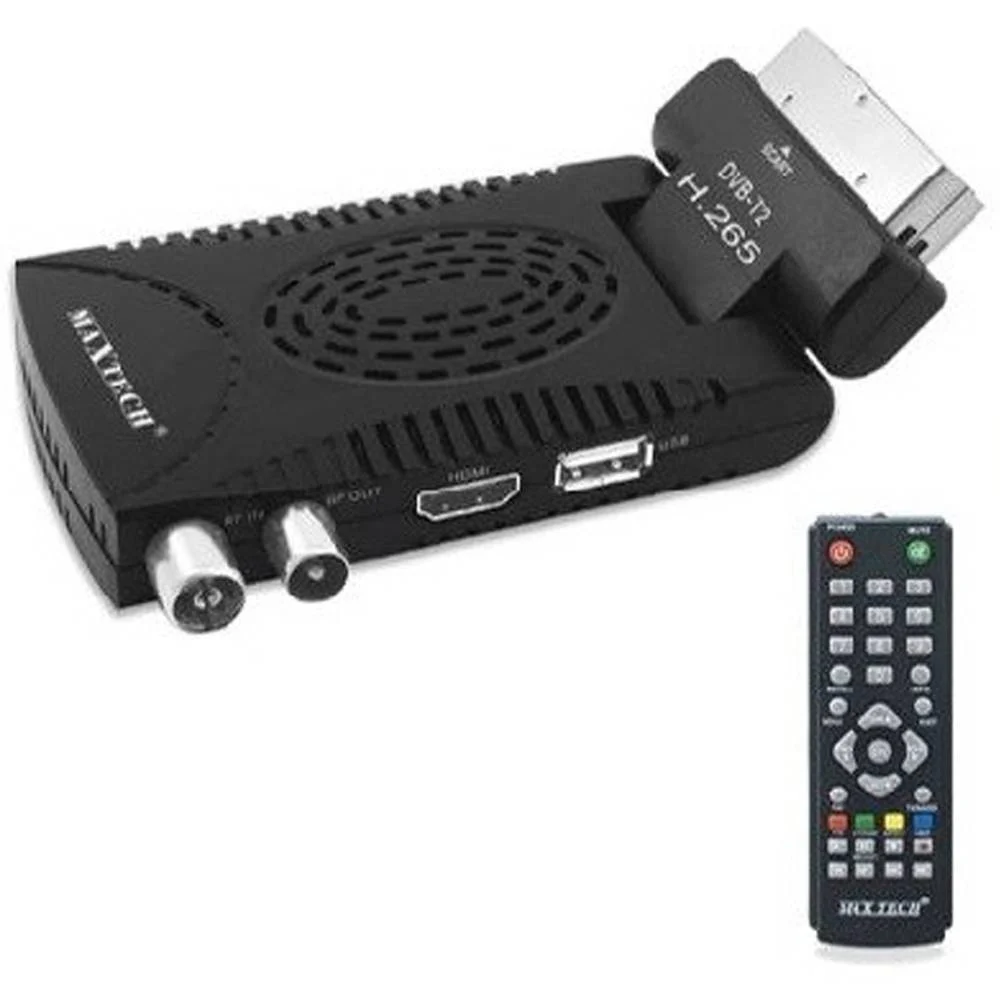 RICEVITORE DIGITALE TERRESTRE DVB-T2 H265 HEVC 10BIT DECODER DGT005 HDMI SCART USB