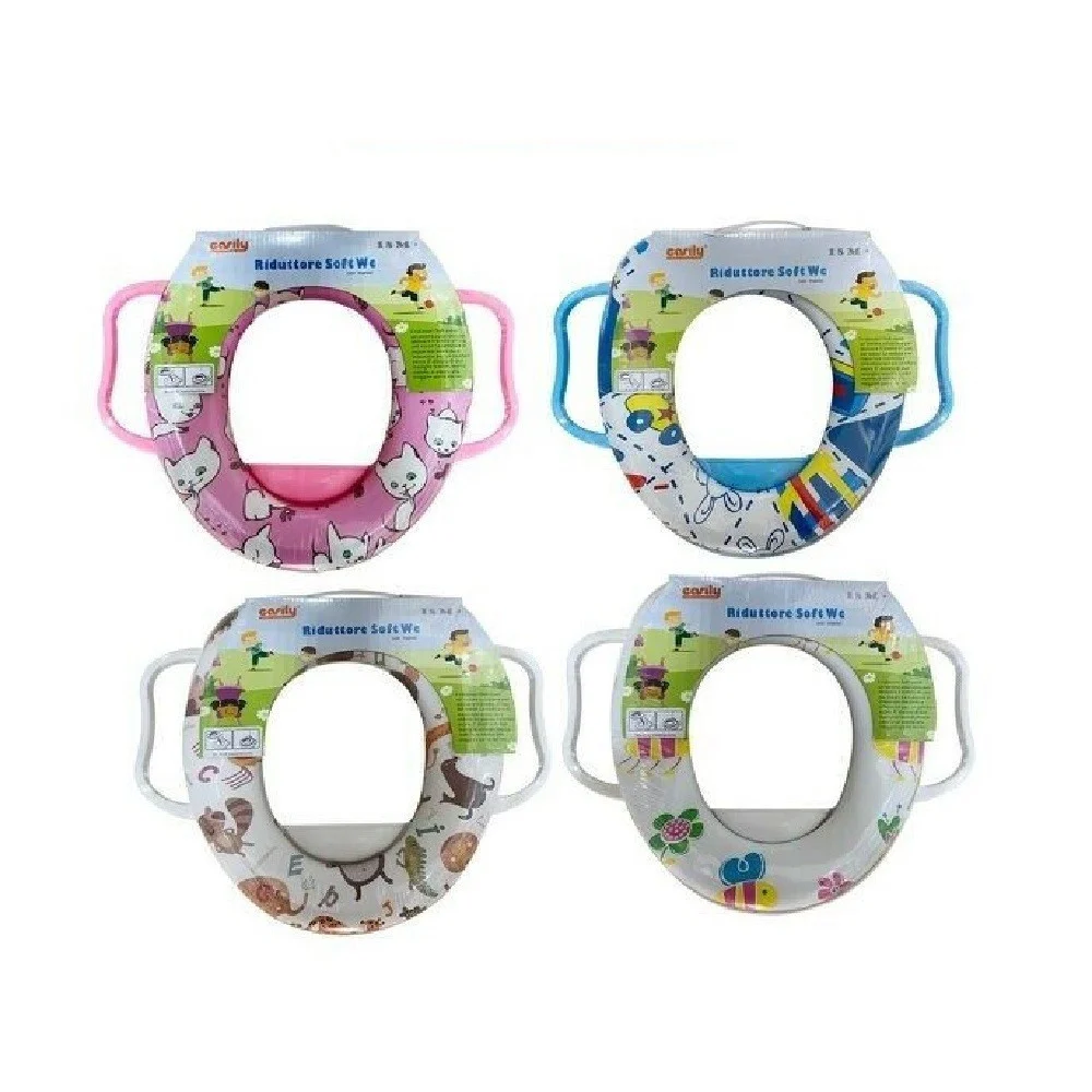 RIDUTTORE WC WATER PER BAMBINI SEDILE MORBIDO COPRIWATER FANTASIE VARIE 59783 - Cleafe