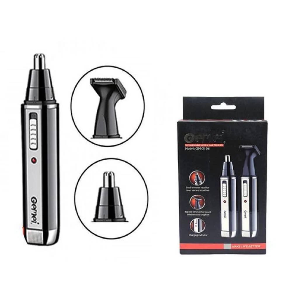 RIFINITORE 2IN1 RASOIO NASO CAPELLI RICARICABILE PROFESSIONALE ELETTRICO GM-3106
