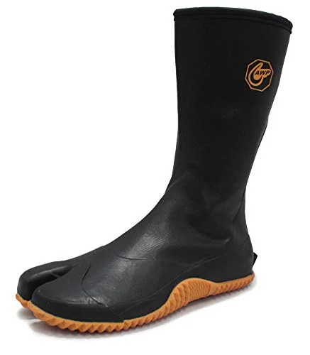 Rikio Tabi Boots Waterproof Rubber GT-01 Black