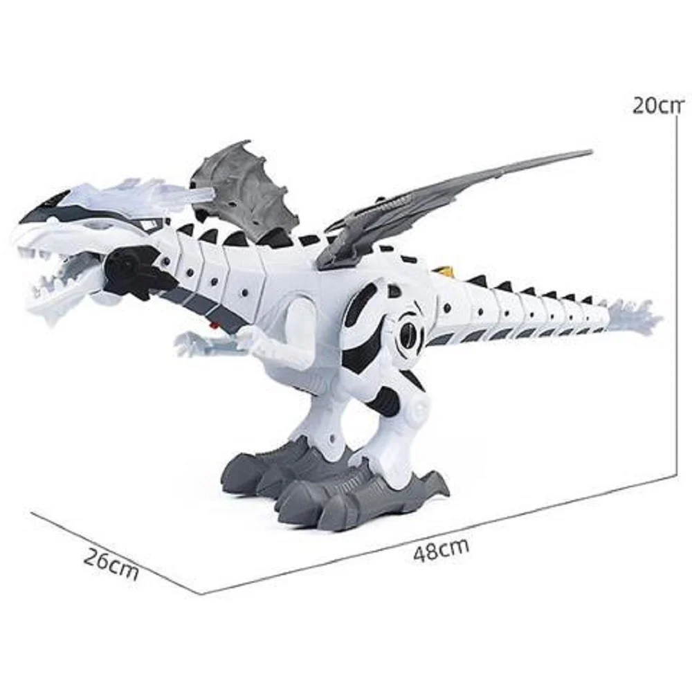ROBOT DINOSAURO CAMMINA PER BAMBINI SPRUZZA NEBBIA ACQUA DALLA BOCCA GIOCATTOLO - TrAdE Shop Traesio