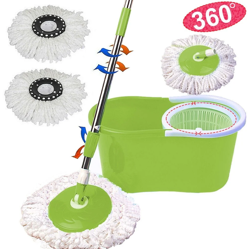 ROTATING MOP ROTO MOP MOCIO ROTANTE IN MICROFIBRA CON SECCHIO STRIZZATORE 360° - TrAdE Shop Traesio