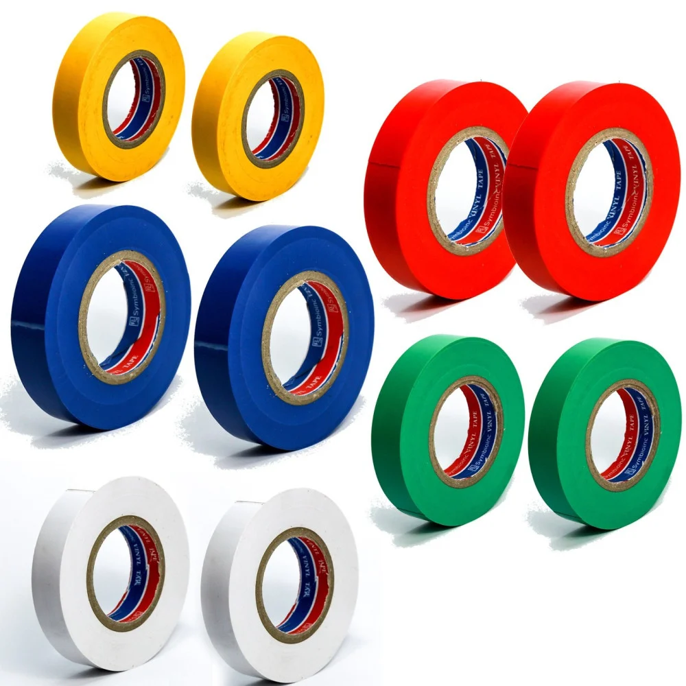 ROTOLI NASTRO ISOLANTE COLORATO VARI COLORI PER ELETTRICISTA PVC 15 mm X 1,5cm - TrAdE Shop Traesio