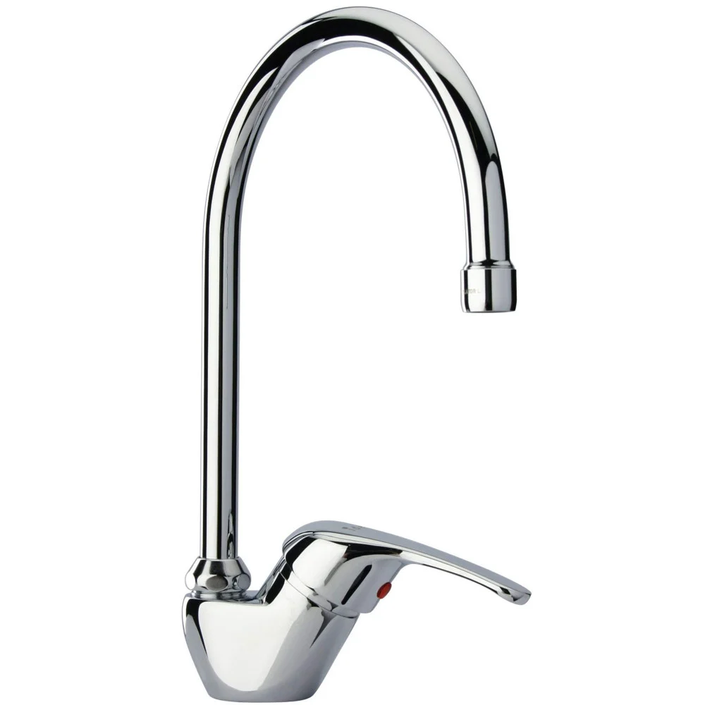 RUBINETTO MISCELATORE GIREVOLE MOBILE PER LAVANDINO LAVELLO CUCINA KIT MONTAGGIO - TrAdE Shop Traesio