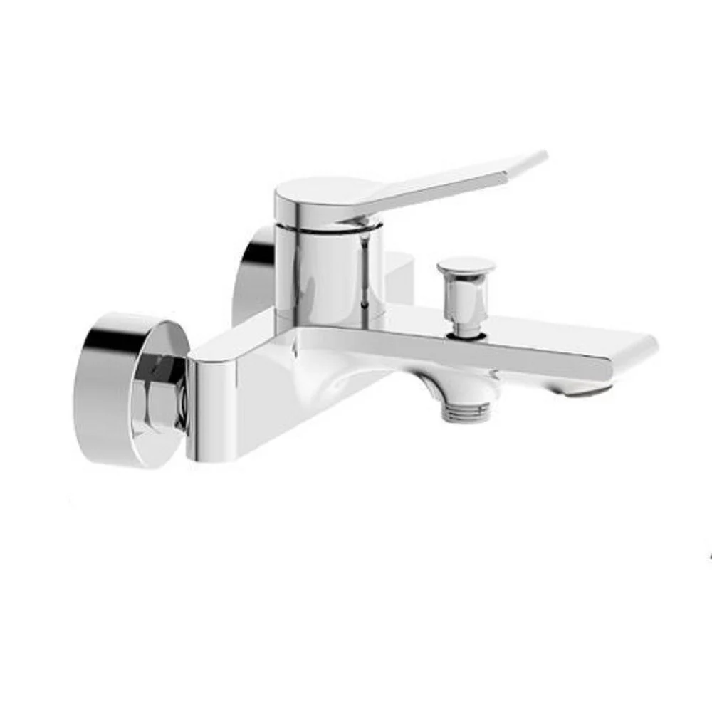 RUBINETTO MISCELATORE GRUPPO VASCA DA BAGNO CROMATO CON ATTACCO DOCCIA SKY87110 - Cleafe