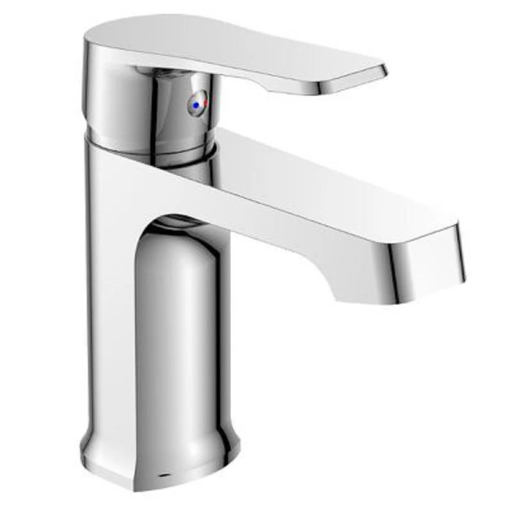 RUBINETTO MISCELATORE MONOCOMANDO CROMATO LAVABO LAVANDINO MODERNO ALLURE 87111 - Cleafe