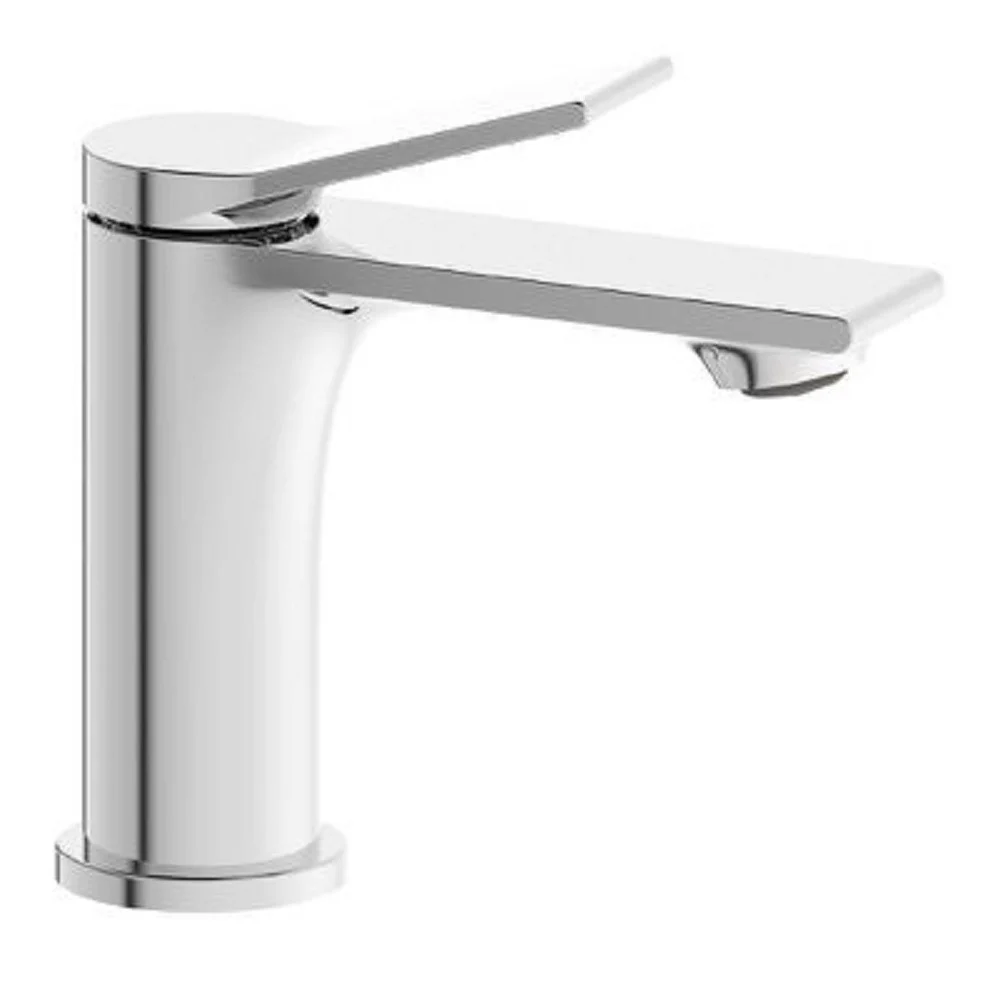 RUBINETTO MISCELATORE MONOCOMANDO CROMATO PER LAVABO LAVANDINO MODERNO SKY87108 - Cleafe