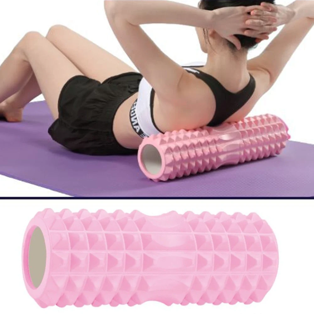 RULLO FITNESS PILATES SCHIUMA TUBO ESERCIZI PALESTRA YOGA MASSAGGI SCHIENA 33x13 - TrAdE Shop Traesio