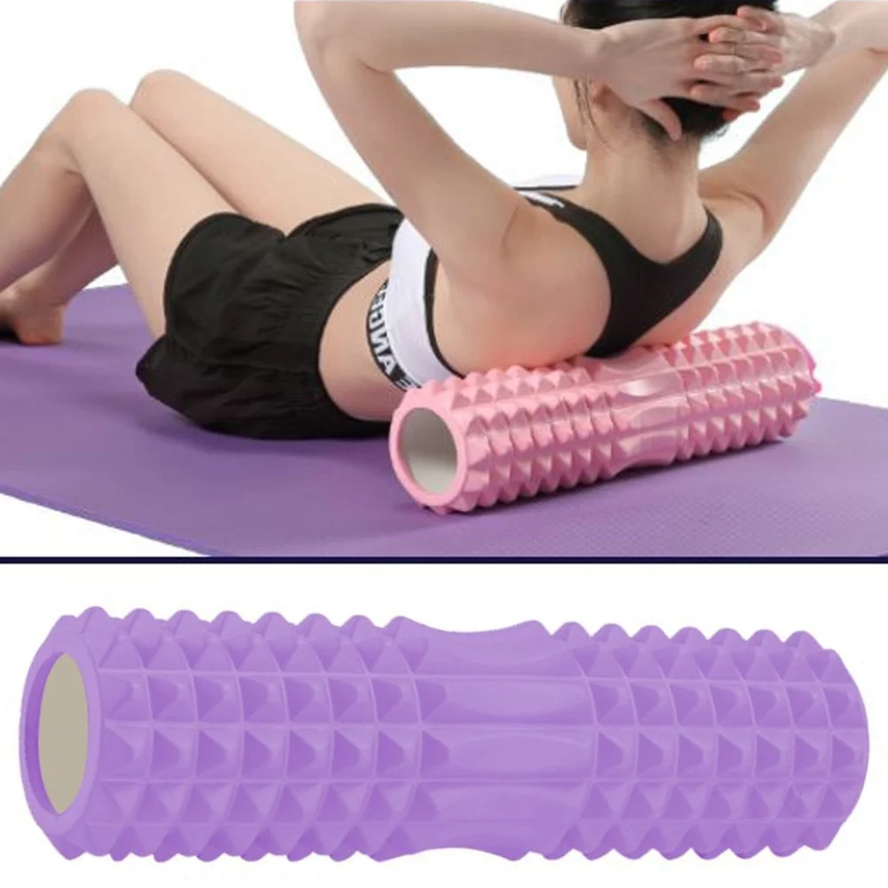 RULLO FITNESS PILATES SCHIUMA TUBO ESERCIZI PALESTRA YOGA MASSAGGI SCHIENA 45x13 - TrAdE Shop Traesio