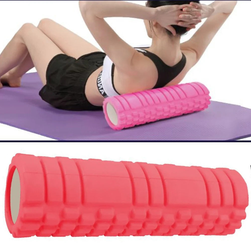 RULLO FITNESS PILATES SCHIUMA TUBO ESERCIZI PALESTRA YOGA MASSAGGI SCHIENA 45x14 - TrAdE Shop Traesio