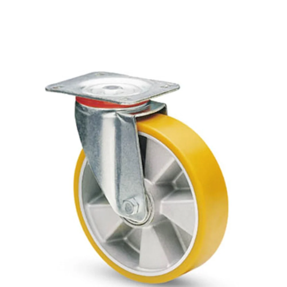 RUOTA GIREVOLE CON RIVESTIMENTO IN POLIURETANO AVOLAN Sh A 91 NUCLEO ALLUMINIO - TrAdE Shop Traesio