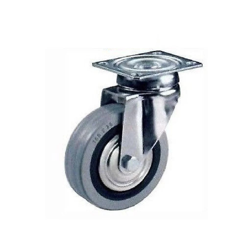 RUOTA GRIGIA CON PIASTRA GIREVOLE TBP CEBORA DIAMETRO 60 80 100 125 - Cebora ®