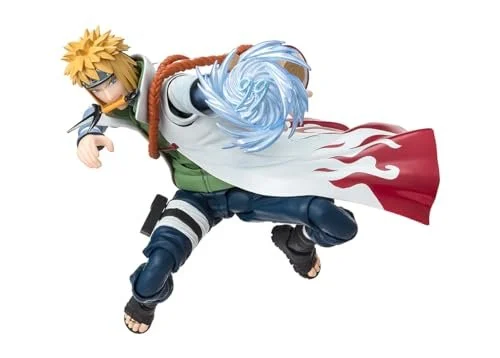S H Figuarts Naruto Minato Namikaze NARUTOP99 Edition 160mm Articulated PVC & ABS Figure - S.H.Figuarts