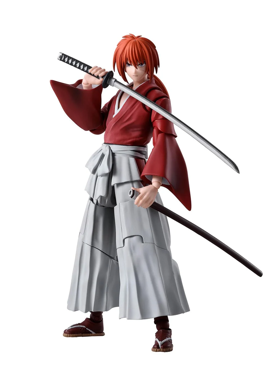 S H Figuarts Rurouni Kenshin Himura Kenshin Articulated Figure 135mm PVC & ABS - S.H.Figuarts
