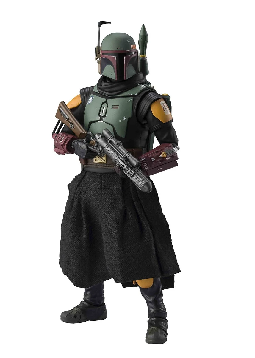 S H Figuarts Star Wars The Mandalorian (STAR WARS:The Mandalorian) Boba Fett Painted 155mm ABS&PVC & Cloth Posable Figure - S.H.Figuarts