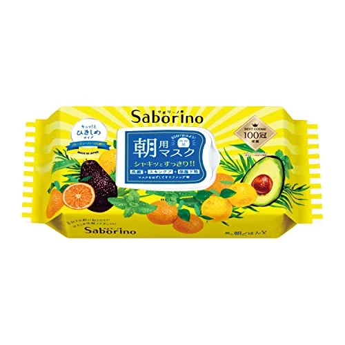 Saborino Maschera Viso Morning Care Fruity-Herbal 30 Pezzi