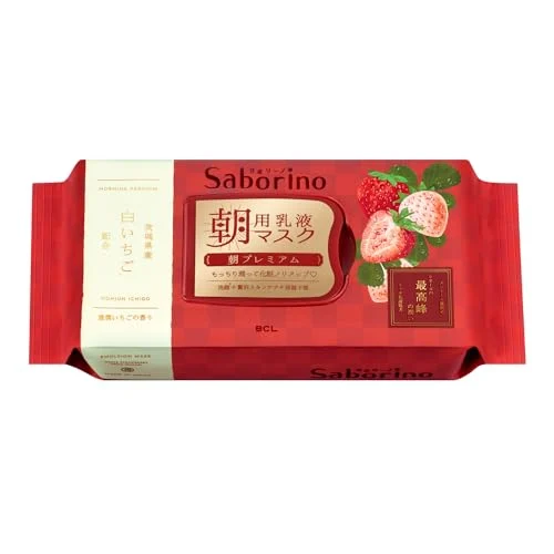 Saborino Maschera Viso Morning Care Ricca di Fragola 30 Pezzi