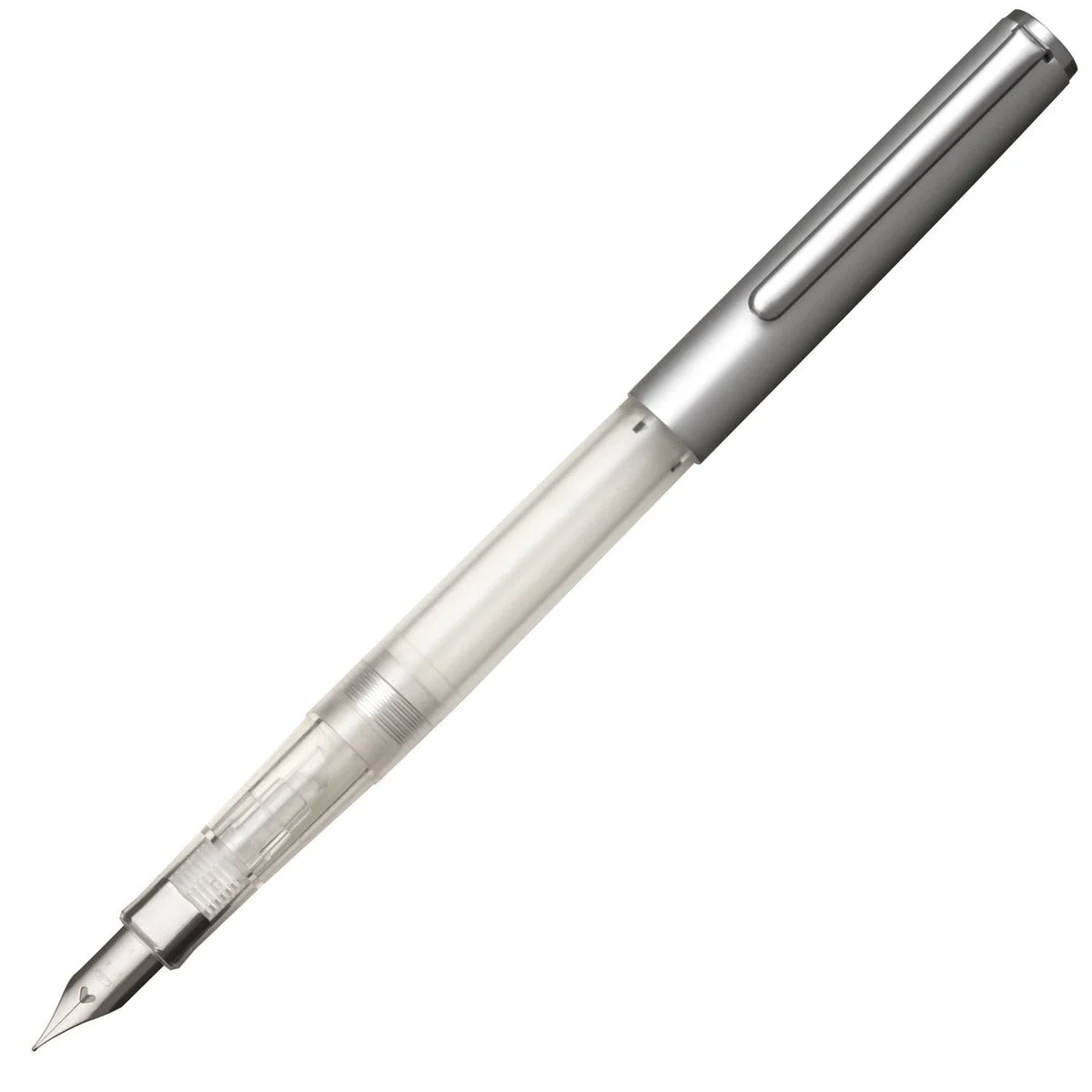 Sailor pluma estilográfica Hi-Ace Neo transparente plateada F 11-0119-219