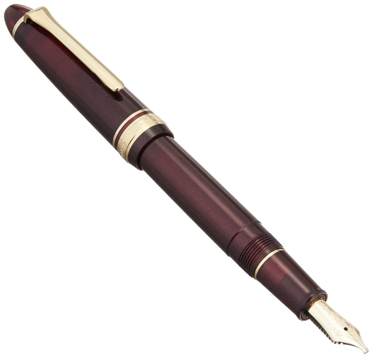 Sailor Profit Light Fountain Pen Gold Trim Shining Red Music 11-1038-930