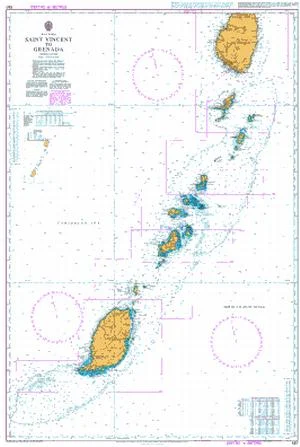 saint vincent to grenada n. 597 (2012) - Carte nautiche, da pesca…