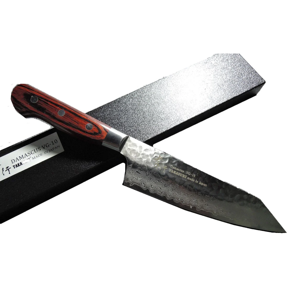 Sakai Takayuki Coltello Gyuto Hammered Damascus VG10 160mm