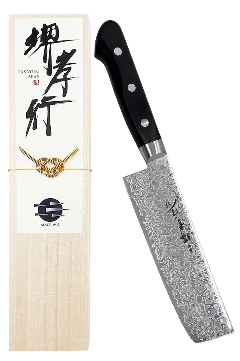 Sakai Takayuki Nakiri Knife 160mm AUS10 Mirror Finish Model No k16002