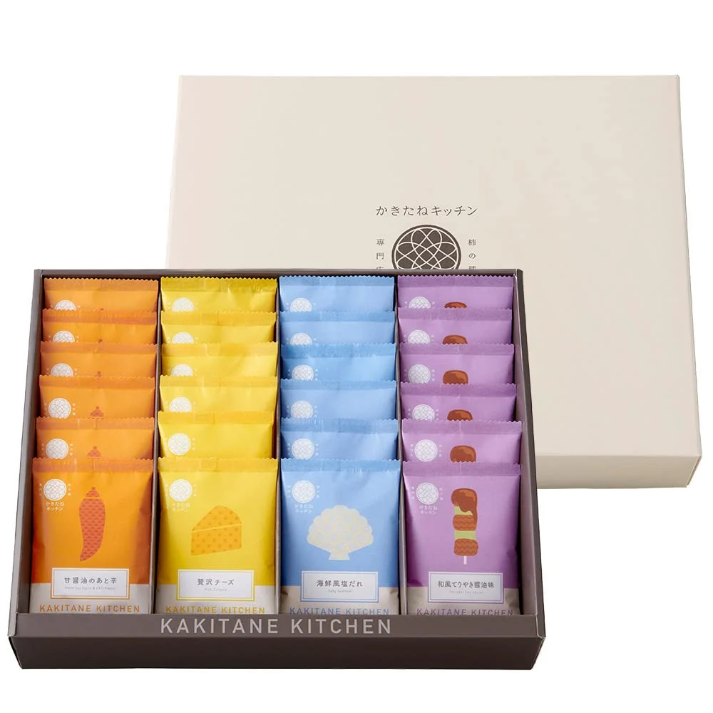 【SALE】Kakitane Kitchen Kakitano-Tane Kaki-No-Tane Kaki-Peas Assortment 24 bags