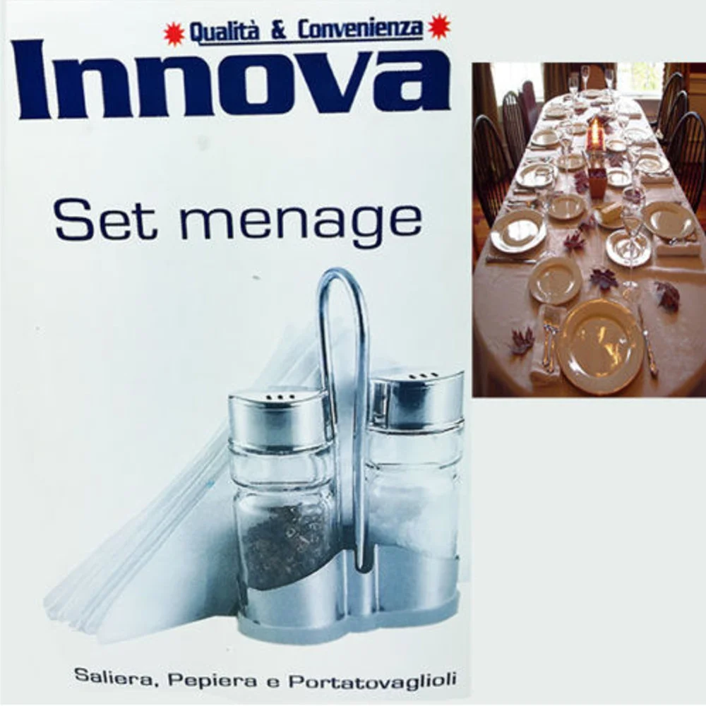 SALIERA PEPIERA PORTATOVAGLIOLI CESTELLO CUCINA SERVIRE TAVOLA PORTASPEZIE - TrAdE Shop Traesio