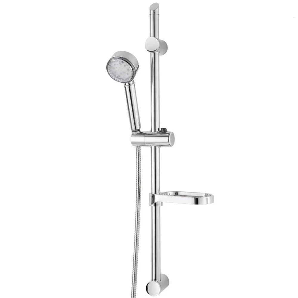 SALISCENDI ASTA CON SOFFIONE DOCCIA MONOFUNZIONE A LED CROMO RISPARMIO 40% - TrAdE Shop Traesio