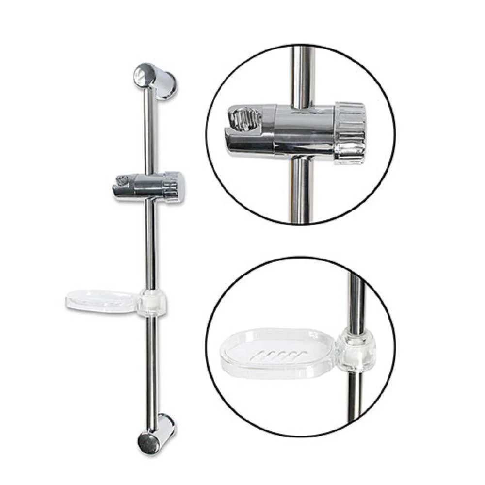 SALISCENDI PER SOFFIONE DOCCIA ALTEZZA REGOLABILE CON PORTASAPONE 60 CM 69155 - TrAdE Shop Traesio