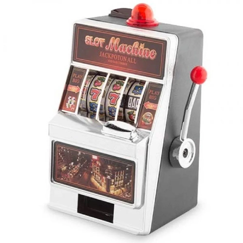 SALVADANAIO A FORMA DI SLOT MACHINE PER RITIRARE I SOLDI DEVI VINCERE IL JACKPOT - TrAdE Shop Traesio