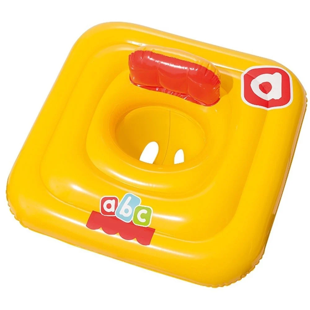 SALVAGENTE GONFIABILE QUADRATO CON MUTANDINA DIAMETRO 69 X 69 CM GIALLO - TrAdE Shop Traesio