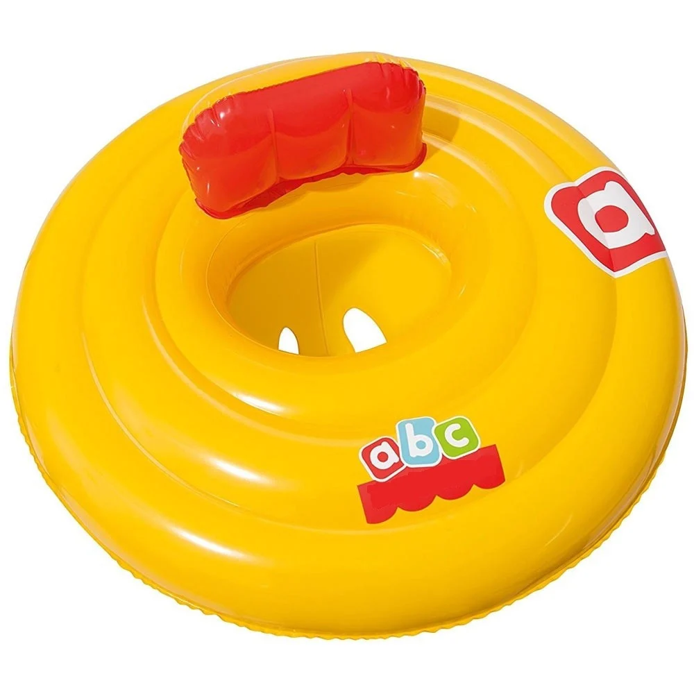 SALVAGENTE GONFIABILE ROTONDO CON MUTANDINA DIAMETRO 69 CM GIALLO - TrAdE Shop Traesio