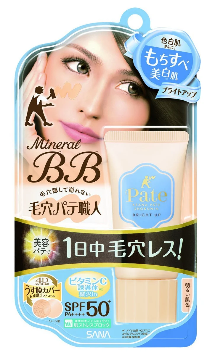 SANA Pore Keana Pate Shokunin Mineral BB Cream Light Skin Tone 30g