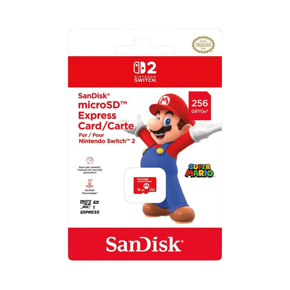 SanDisk microSD Express Card 256GB per Nintendo Switch 2 - Alta Velocità