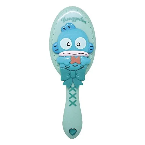 SANRIO Hairbrush Hangyodon - Soft Bristles - Compact Design - Multicolor
