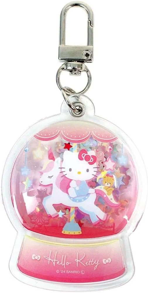 Sanrio Hello Kitty Snow Globe Keychain 67×50×8 mm