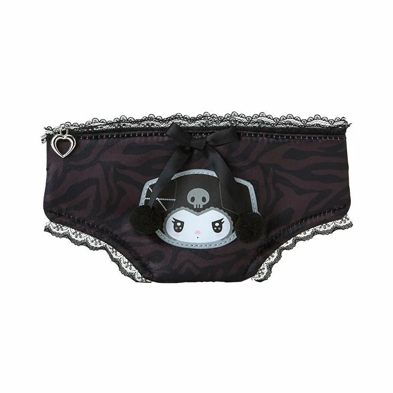Kuromi Pouch Twin Idol Design Character Shaped Bag 001 Black 1L - Sanrio