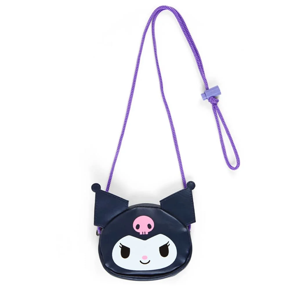 Kuromi Portafoglio con Corda Portachiavi Accessorio 13 4x3x11cm - Sanrio