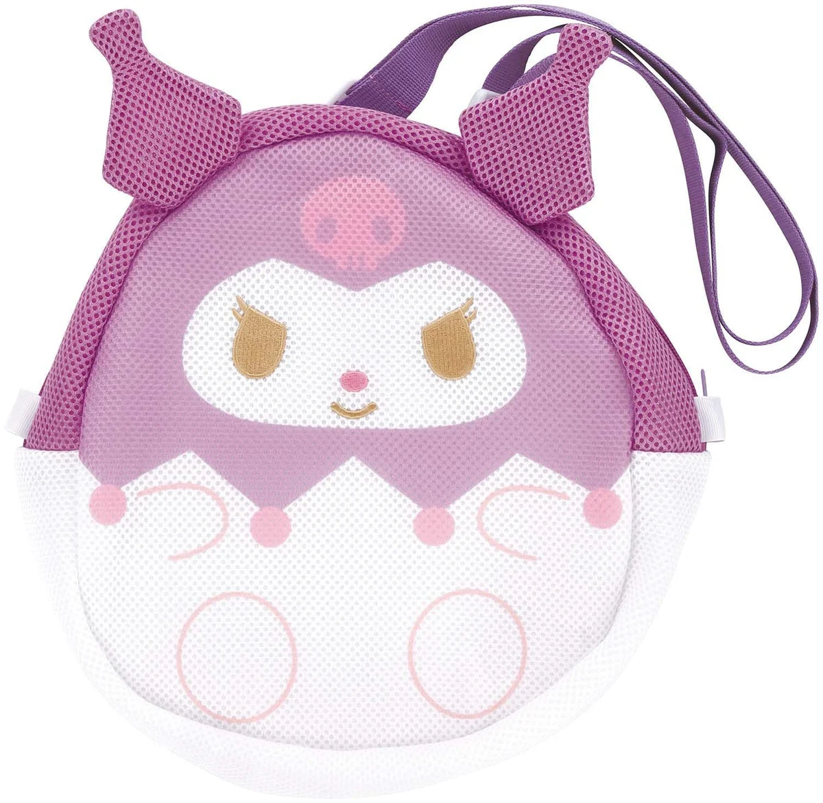 Sanrio borsa a tracolla in rete sagomata Kuromi