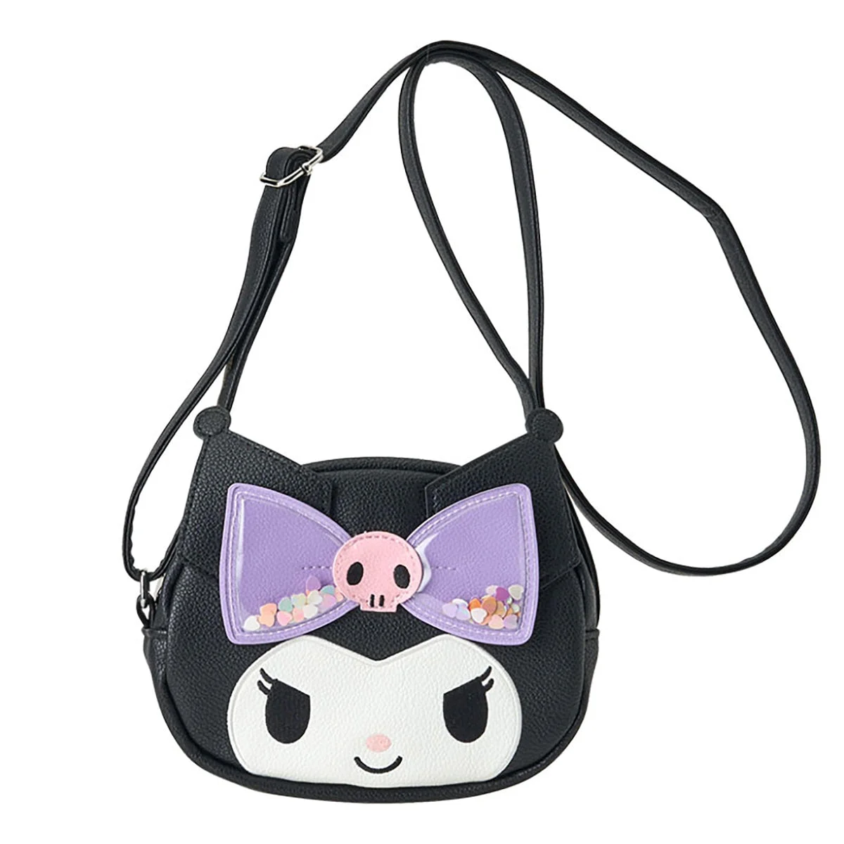 Kuromi Borsa a Spalla per Bambini Regalo per Bambini 1 Modello Nero - Sanrio