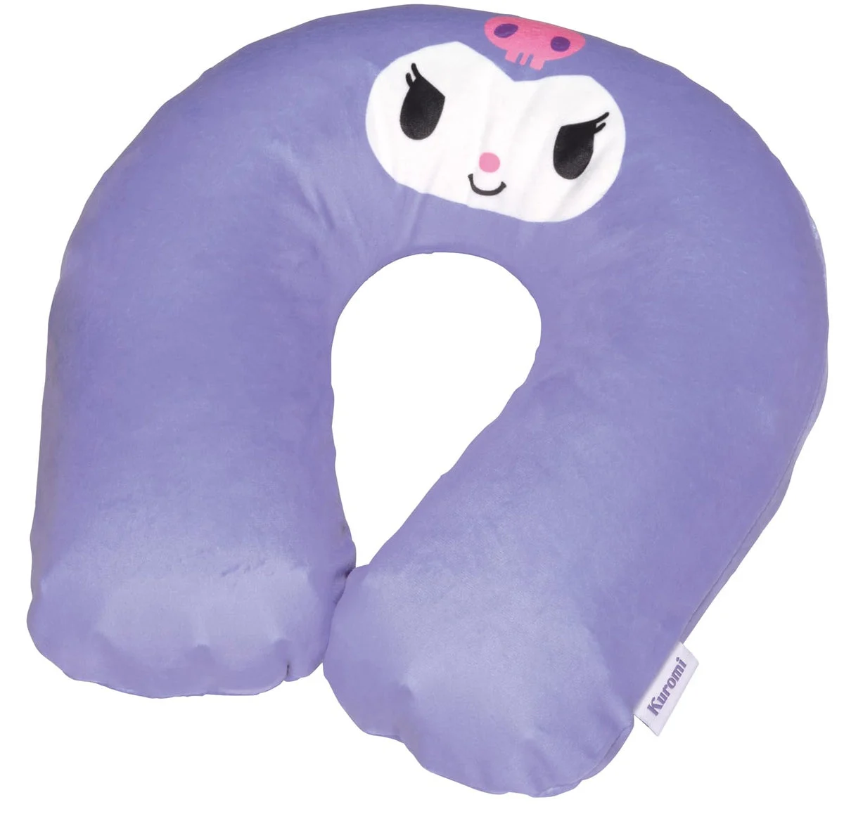 Sanrio cuscino da viaggio gonfiabile per il collo con custodia Kuromi