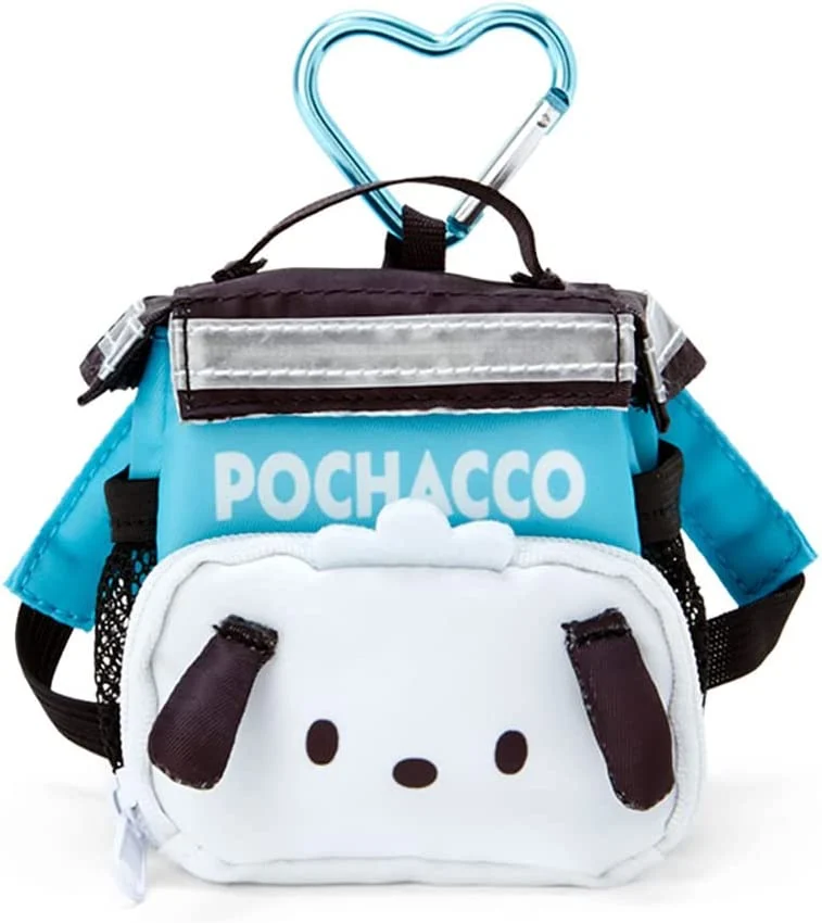 Sanrio Portachiavi Pochacco con Mascotte 12345 Blu 10cm