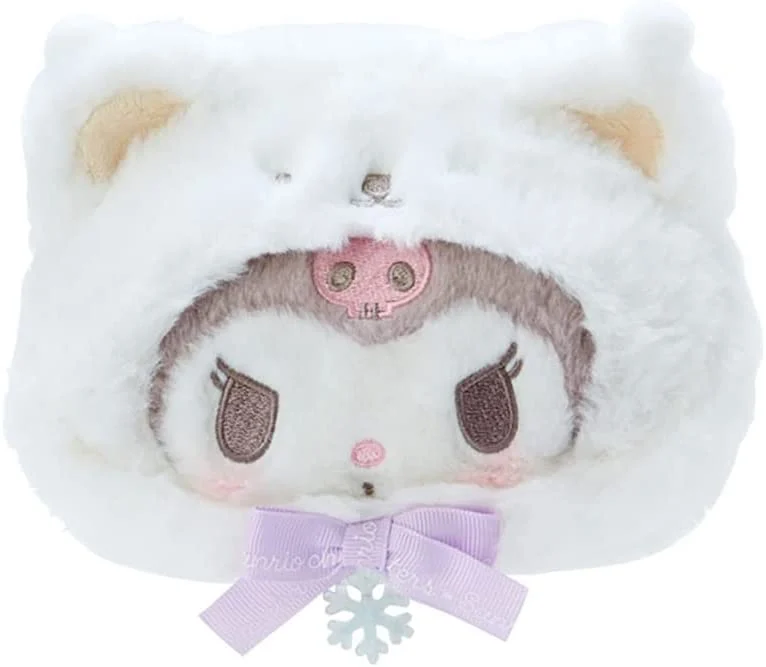 Sanrio Pouch Kuromi Snow Design 12345 White 1L