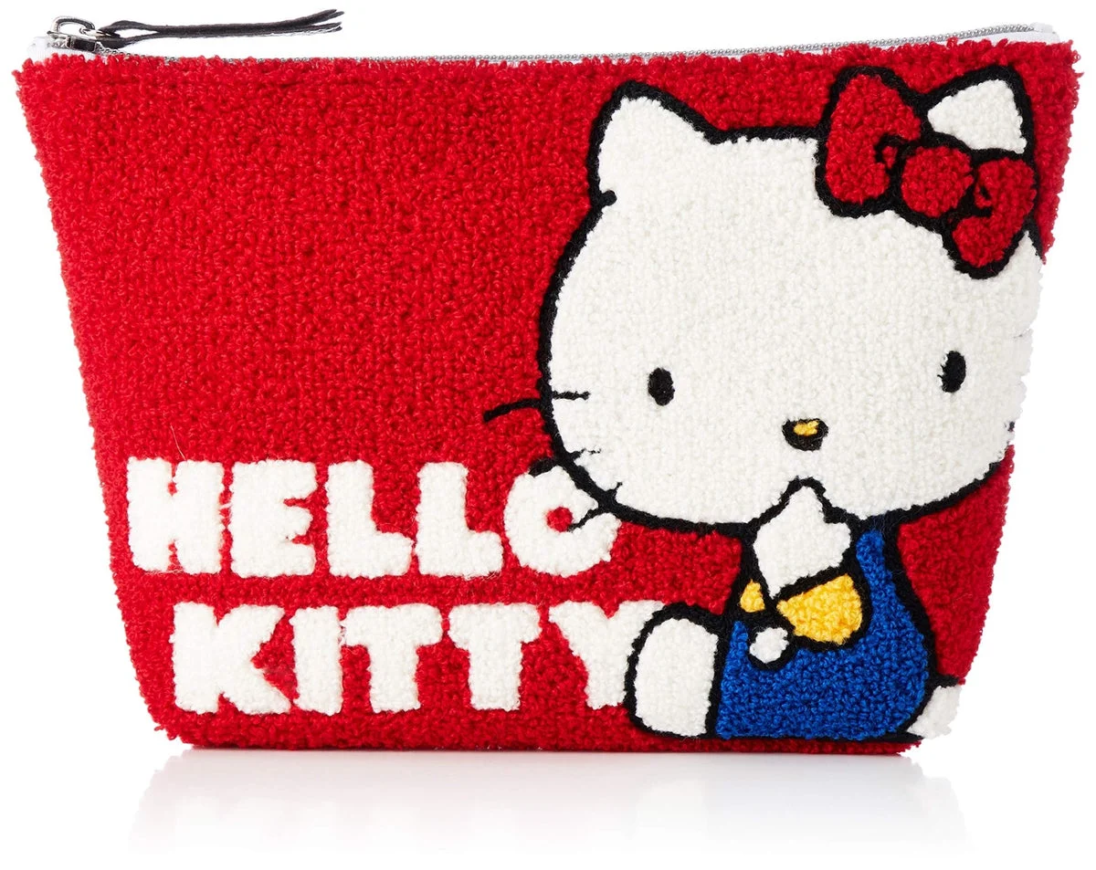 Sanrio Pochette Sagara Borsa Cosmetica Compatta Hello Kitty Rossa 1 Tasca