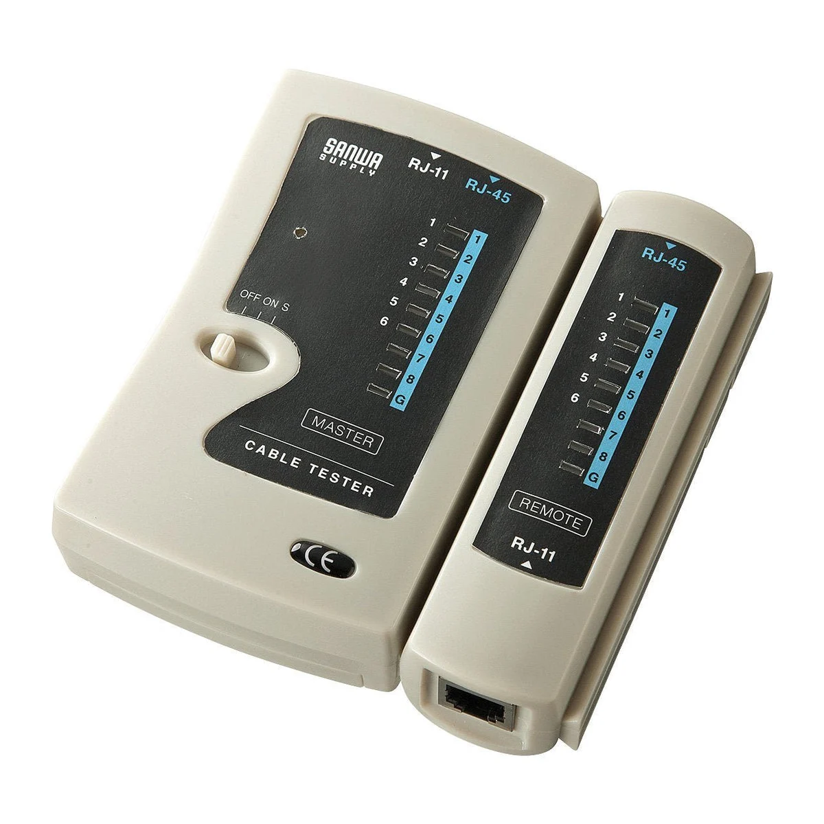 Sanwa Supply Tester per cavi LAN con unità remota RJ45 RJ11 UTP/STP LAN-TST3Z