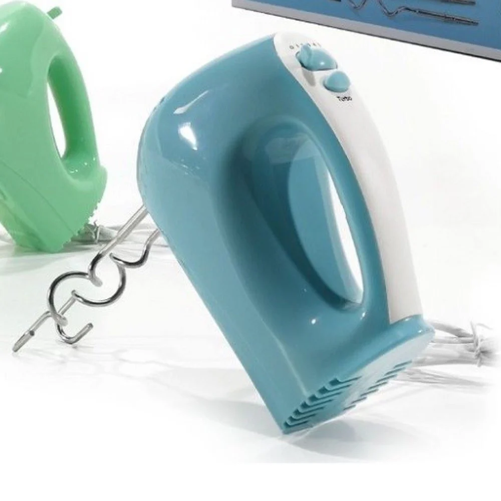SBATTITORE ELETTRICO FRULLATORE 200 W 5 VELOCITA’ CON TURBO FRUSTE 3 COLORI ASS. - Kaela