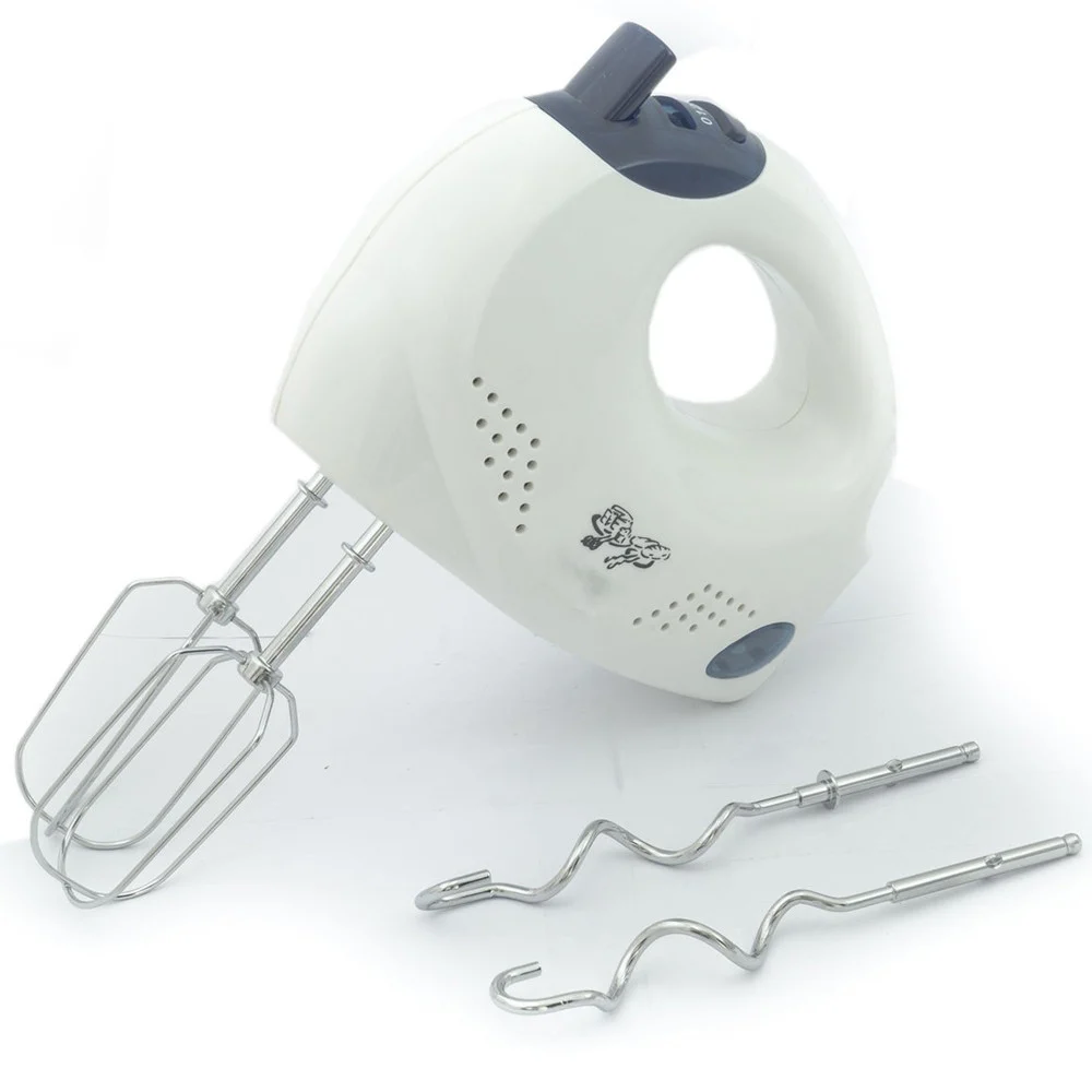 SBATTITORE ELETTRICO MIXER CON FRUSTE IN ACCIAIO A 6 VELOCITÀ GANCI IMPASTATORI - TrAdE Shop Traesio